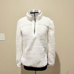 Abercrombie&Fitch soft Sherpa half zipper  size XS